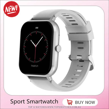 Beautiful Fashion Sports Ivanony Smart 1.83 LED Display Bluetooth Answer Call Voice A.I Assistant Fitness Smart Watch - Top G Watches