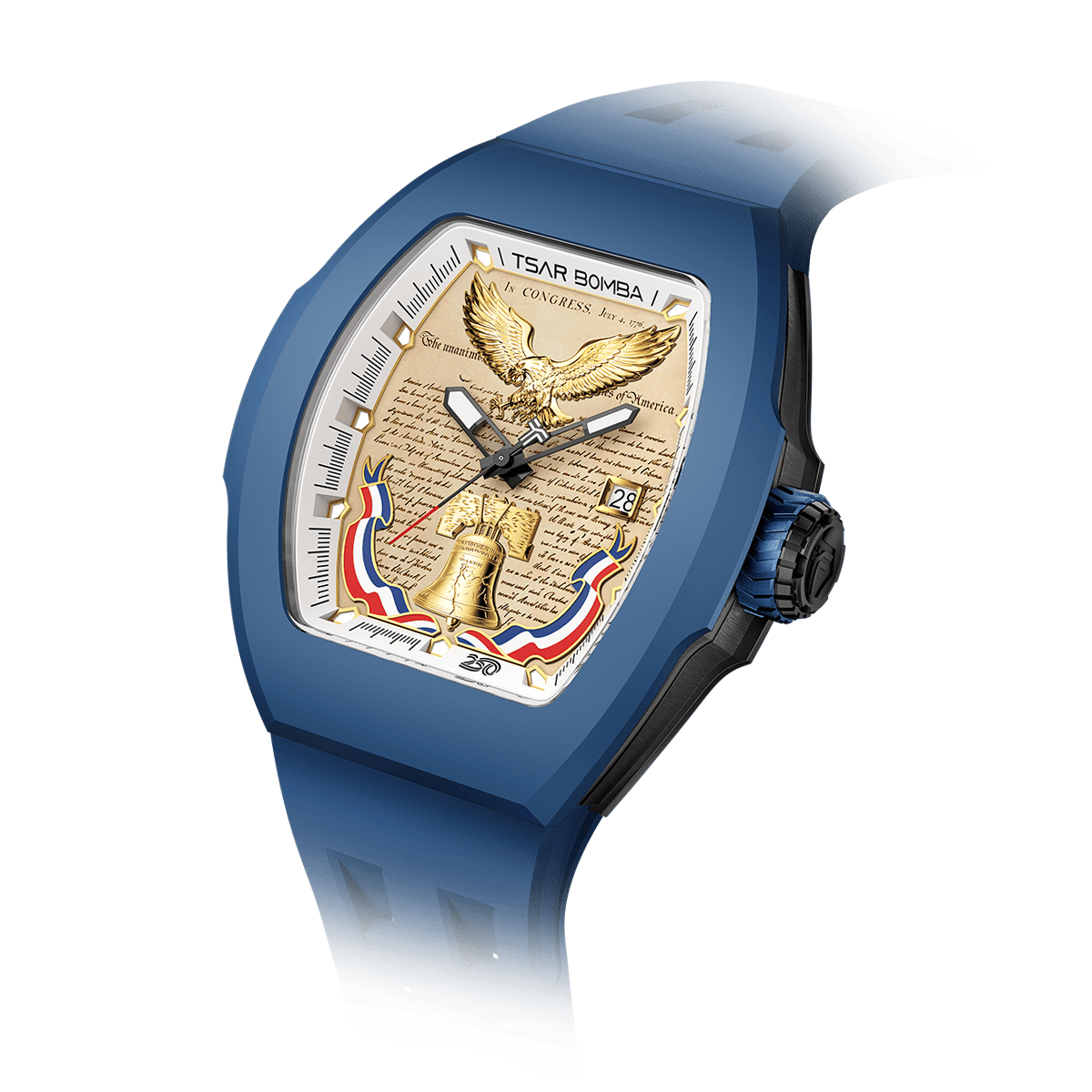 Official TSAR BOMBA TB8218R Minuteman 1776 Limited Edition | 250th Anniversary Automatic Watch