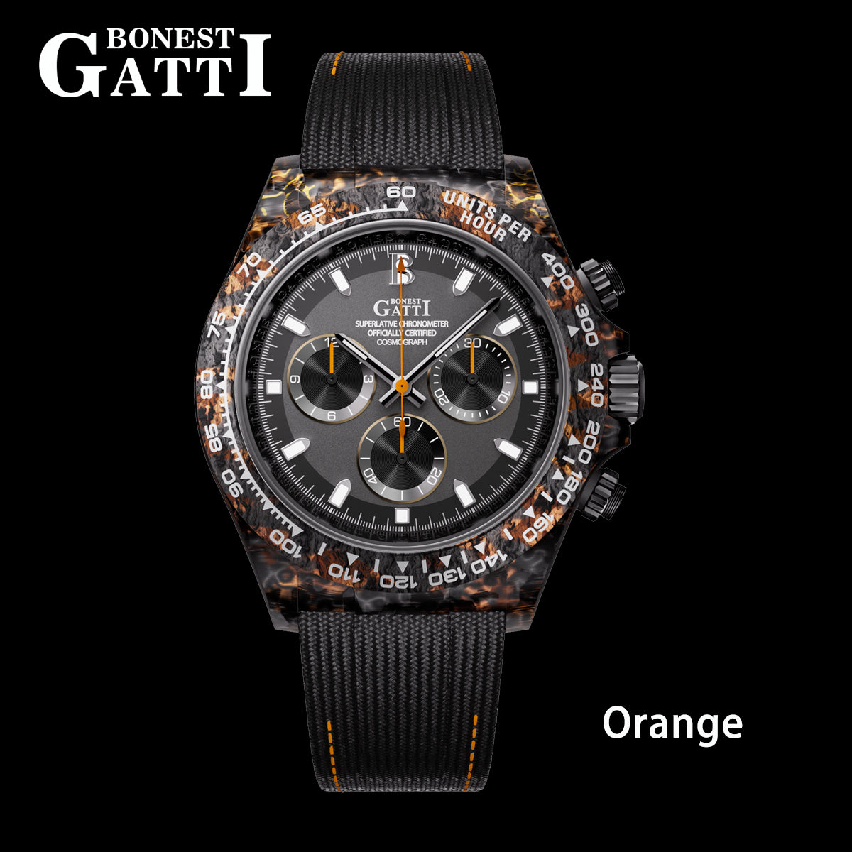 Bonest Gatti BG9010 Carbon Fibre Automatic Chronograph – Sport-Precision Craft - Top G Watches