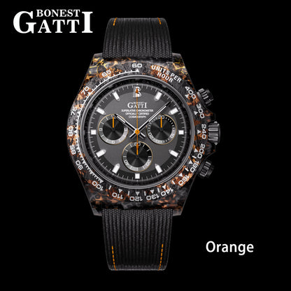 Bonest Gatti BG9010 Carbon Fibre Automatic Chronograph – Sport-Precision Craft - Top G Watches
