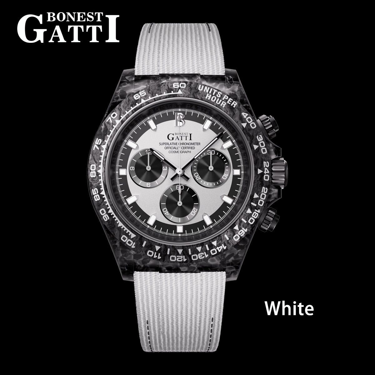 Bonest Gatti BG9010 Carbon Fibre Automatic Chronograph – Sport-Precision Craft - Top G Watches