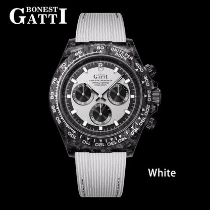 Bonest Gatti BG9010 Carbon Fibre Automatic Chronograph – Sport-Precision Craft - Top G Watches