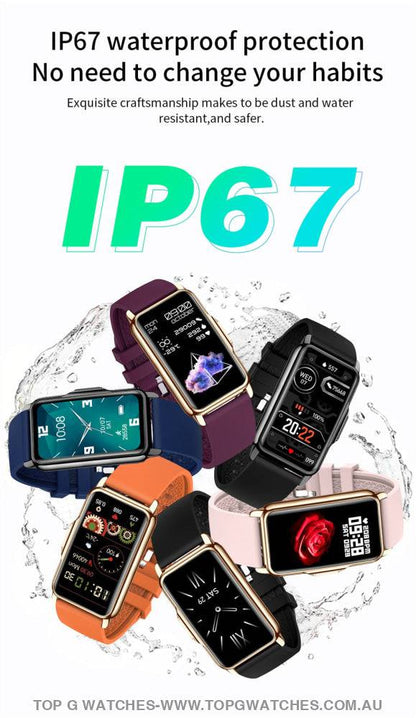 Elegant Light Smart Digital Full Touch Fitness Health Tracker Waterproof Smartwatch - Top G Watches