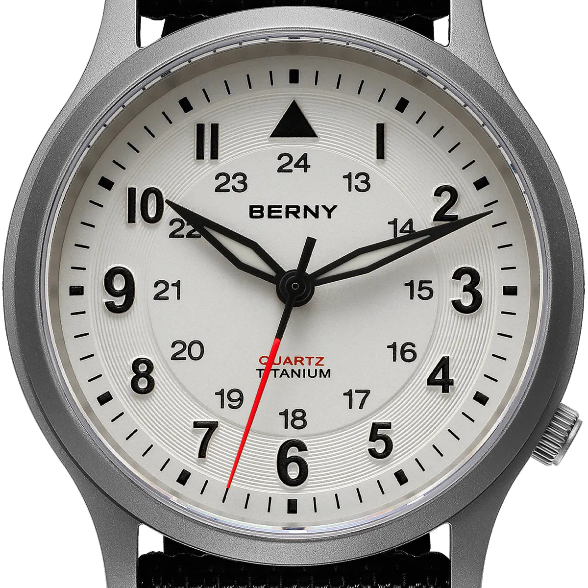 BERNY T2596M Men's Titanium Field Watch | Sapphire Crystal - MIYOTA Quartz