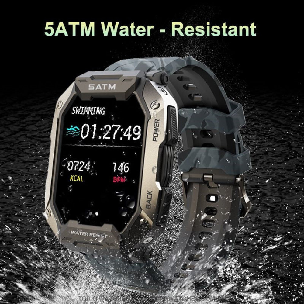 2022 New Full Touch Digital Sports Health Blood Pressure Oxygen Fitness Waterproof Smart Watch - Top G Watches