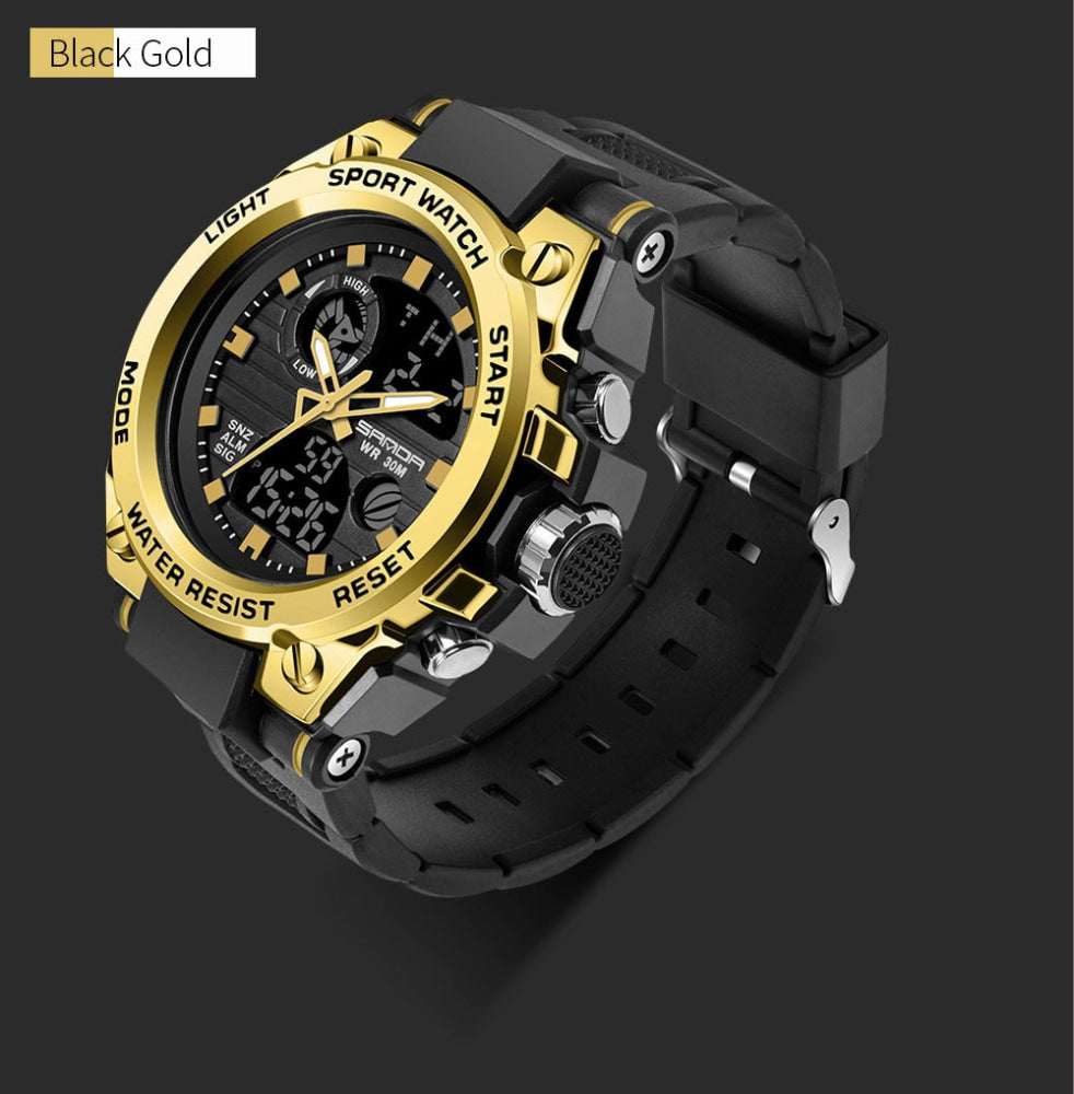 G-Style Shock Sanda Sports Military Dual Shockproof Waterproof Digital Wristwatch Mens Watches