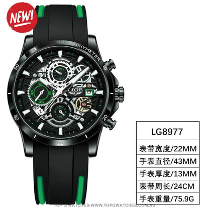 Luxury Lige Business Hollow Sports Waterproof Quartz Men's Military Wristwatch - Top G Watches