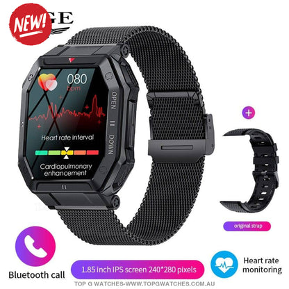 New Lige Digital Bluetooth Smart Companion HD Call Outdoor Sports Fitness Waterproof Smartwatch - Top G Watches