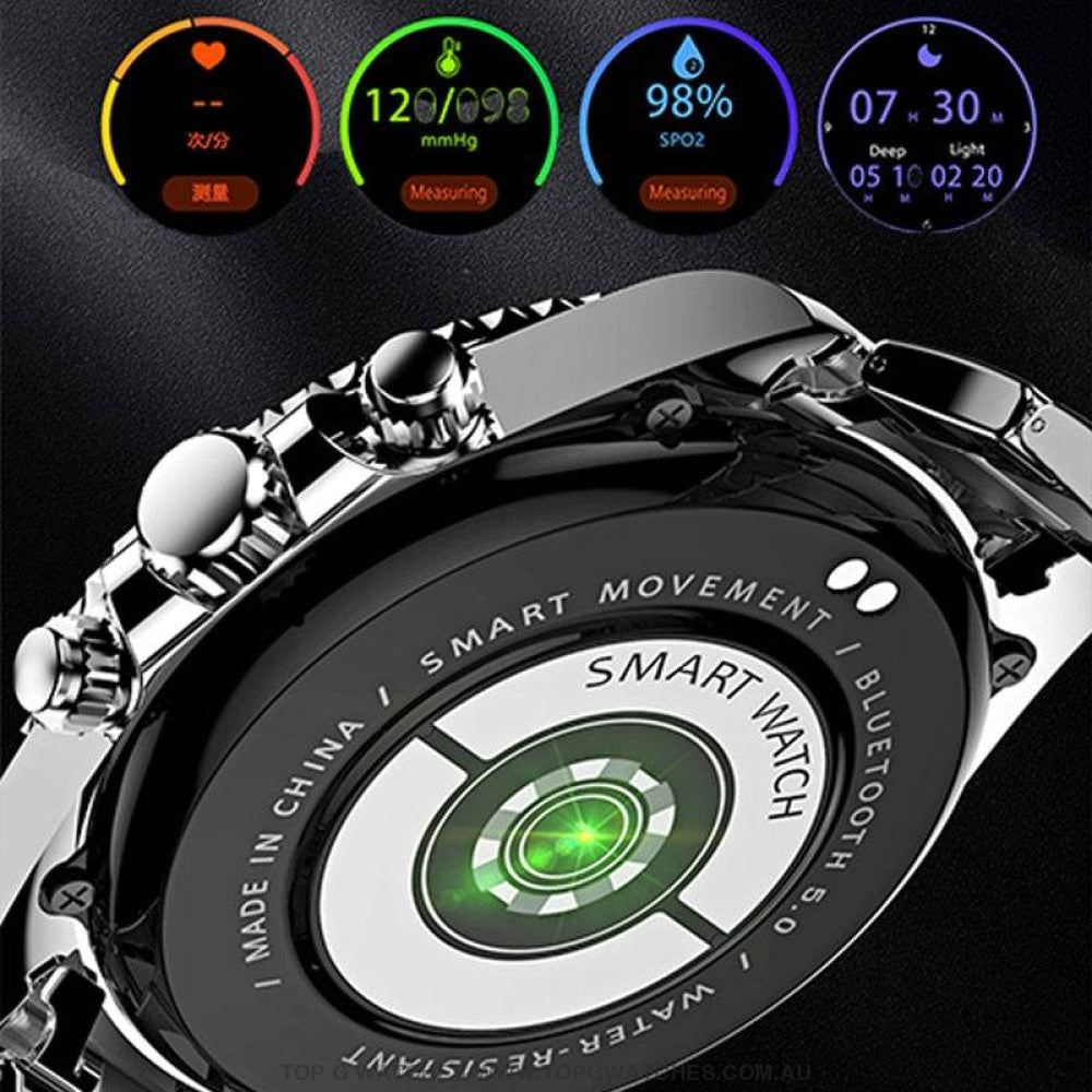 New Rolux Subdiver Pro™ Luxury Steel Bluetooth Smartwatch - Top G Watches