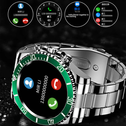 New Rolux Subdiver Pro™ Luxury Steel Bluetooth Smartwatch - Top G Watches