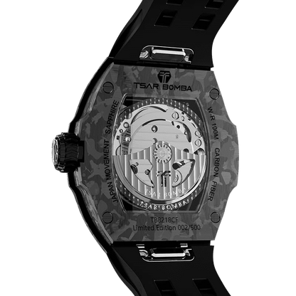 Official Tsar Bomba Atomic-Interchangeable Automatic Carbon Fibre Watch Single Combo Edition - TB8218 - Top G Watches