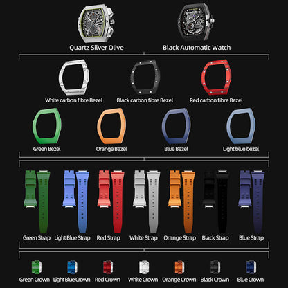 Official TSAR Bomba Atomic-Interchangeable Automatic Watch Combo - TB8218 - Top G Watches