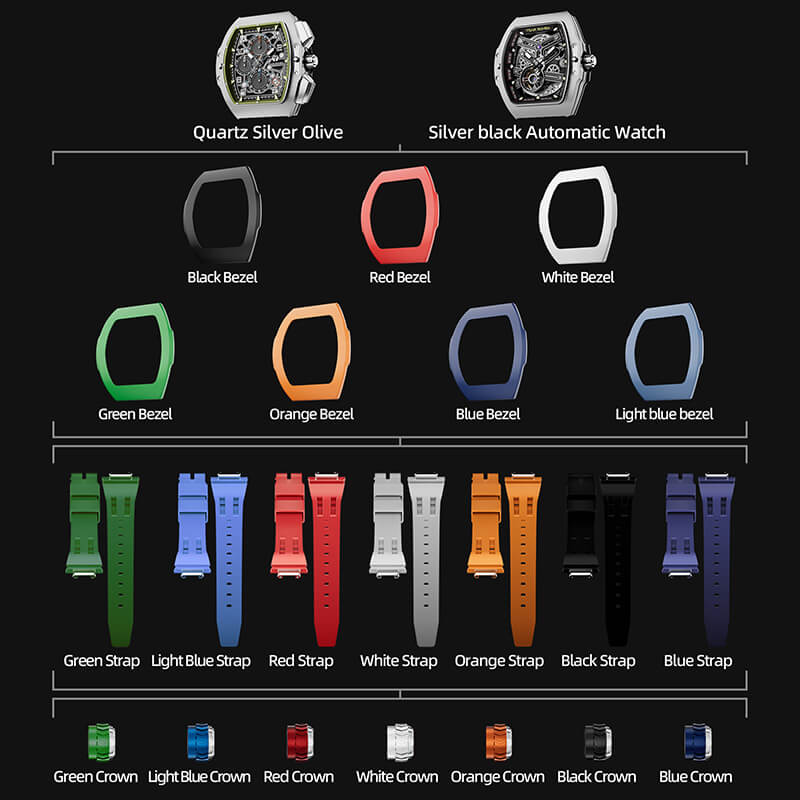 Official TSAR Bomba Atomic-Interchangeable Automatic Watch Combo - TB8218 - Top G Watches