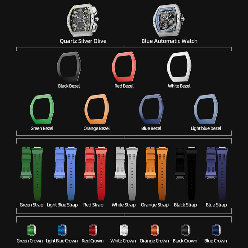 Official TSAR Bomba Atomic-Interchangeable Automatic Watch Combo - TB8218 - Top G Watches