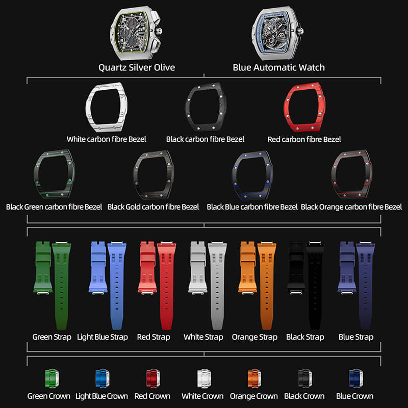 Official TSAR Bomba Atomic-Interchangeable Automatic Watch Combo - TB8218 - Top G Watches
