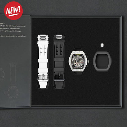 Official TSAR BOMBA Atomic-Interchangeable DIY Diamond Automatic Watch - TB8218D Multi-7 & Twin Combo - Top G Watches