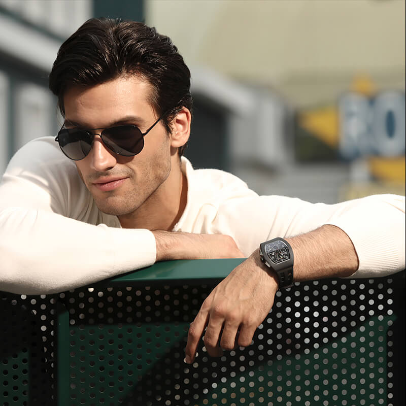 Official TSAR BOMBA Atomic-Interchangeable Seiko VK67 Calendar Mechanical Watch - TB8214 Multi-Combo - Top G Watches