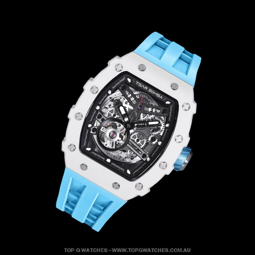 Official TSAR Bomba Automatic Mechanical Luxury Ceramic Watch TB8208C - Top G Watches