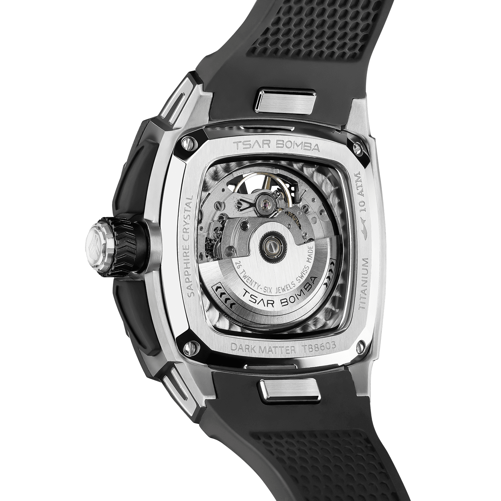 Official Tsar Bomba Dark Matter 3 Interchangeable Swiss Automatic Watch - TB8603 - Top G Watches