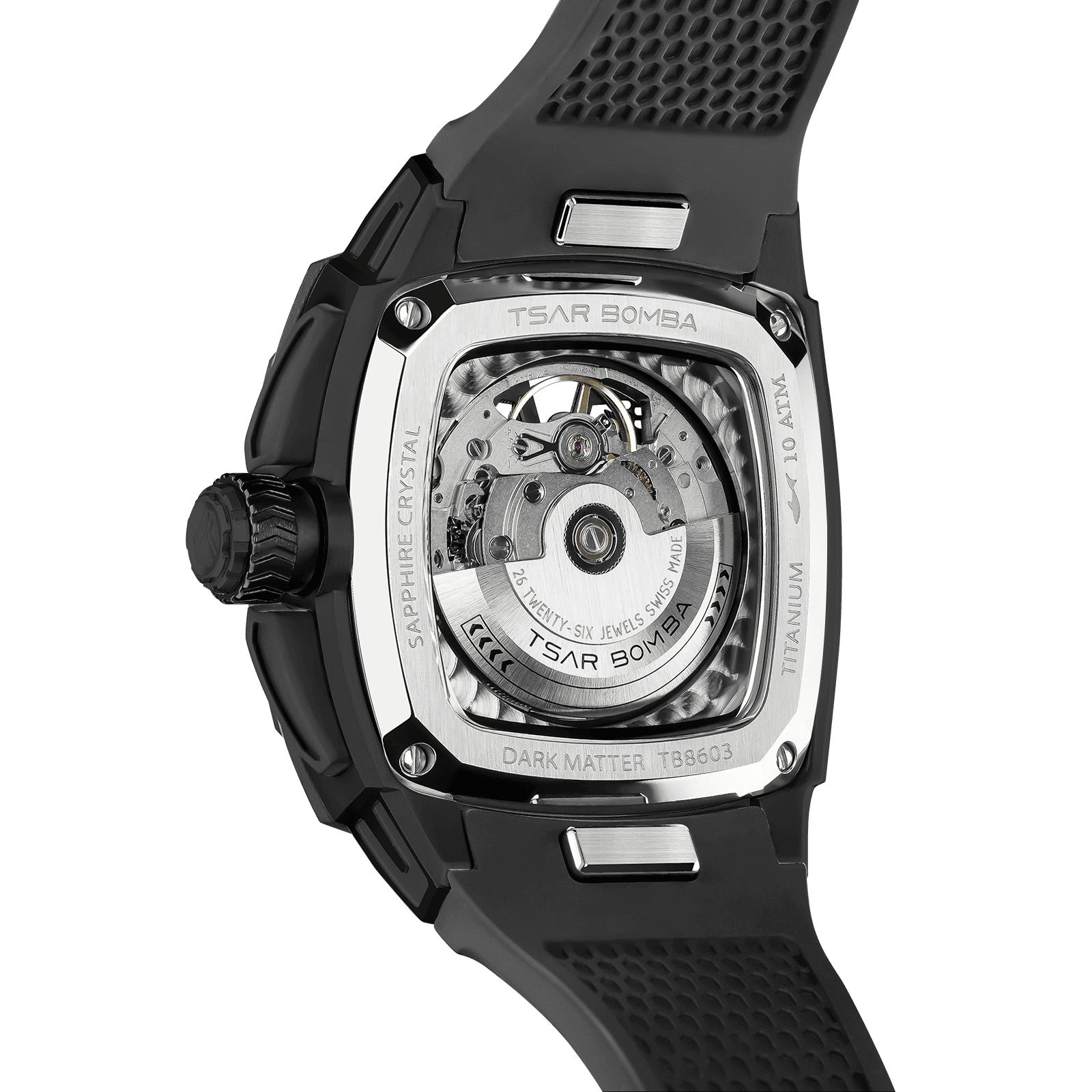 Official Tsar Bomba Dark Matter 3 Interchangeable Swiss Automatic Watch - TB8603 - Top G Watches