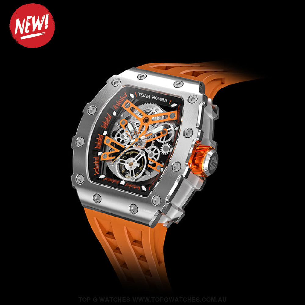 Official TSAR Bomba Automatic Mechanical Watch TB8208A - Top G Watches