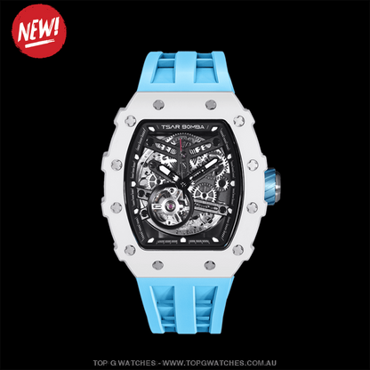Official TSAR Bomba Automatic Mechanical Luxury Ceramic Watch TB8208C - Top G Watches