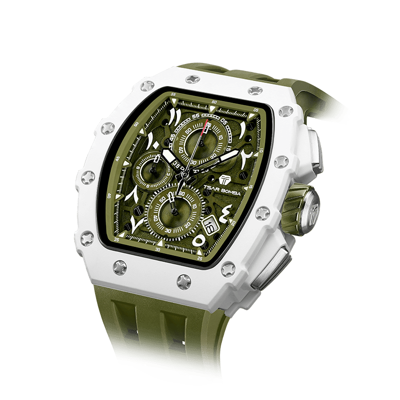Official Tsar Bomba Elemental Series-Calendar Arabic Series - TB8204QA - Top G Watches