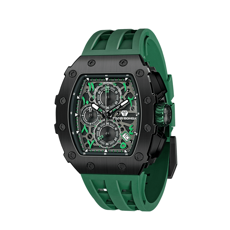 Official Tsar Bomba Elemental Series-Calendar Arabic Series - TB8204QA - Top G Watches