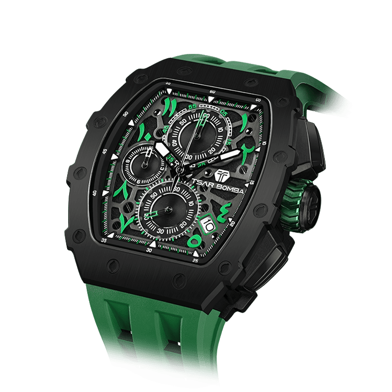 Official Tsar Bomba Elemental Series-Calendar Arabic Series - TB8204QA - Top G Watches