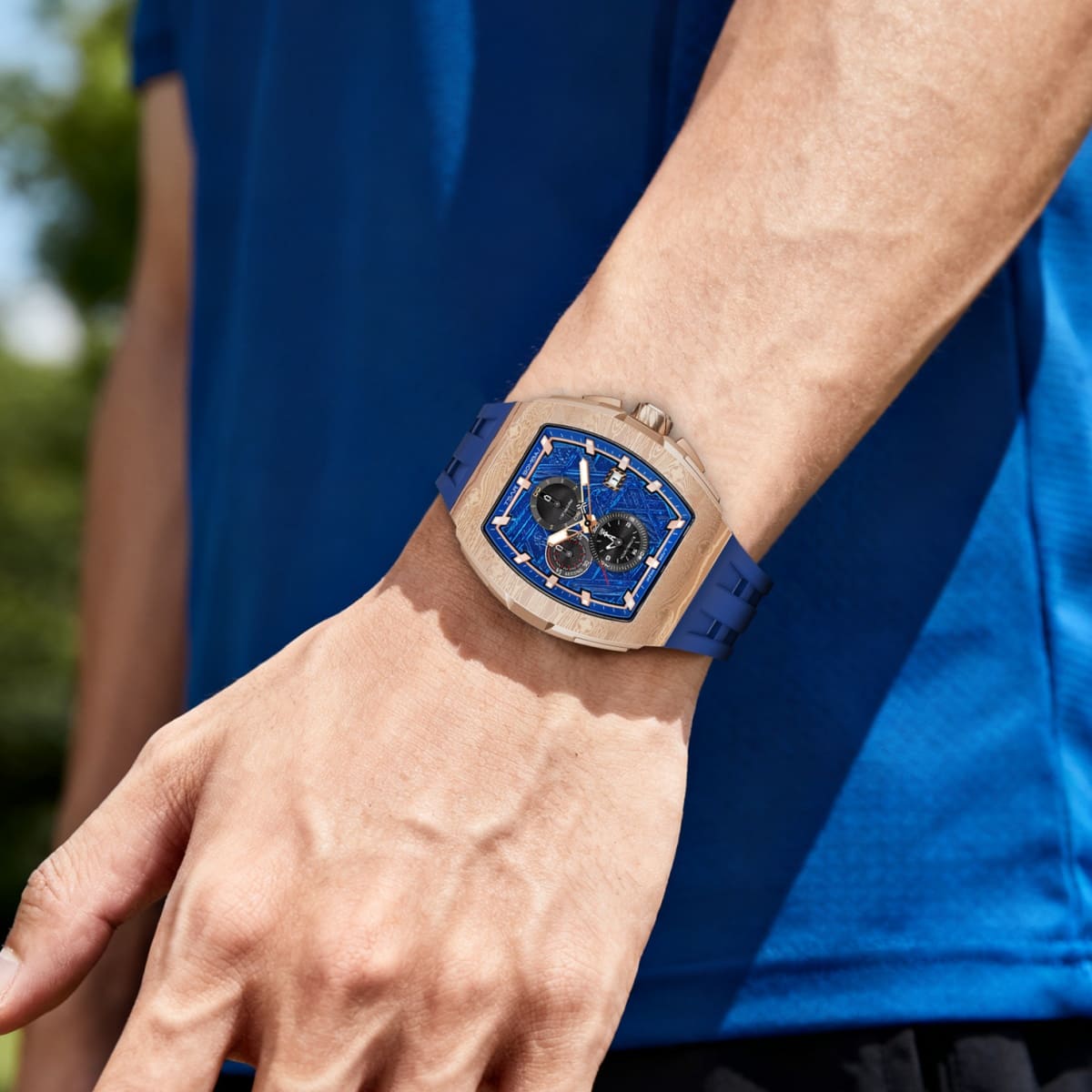 Official TSAR BOMBA Elemental Series Quartz Waterproof Mechanical Watch MK2 - TB8211Q-II - Top G Watches