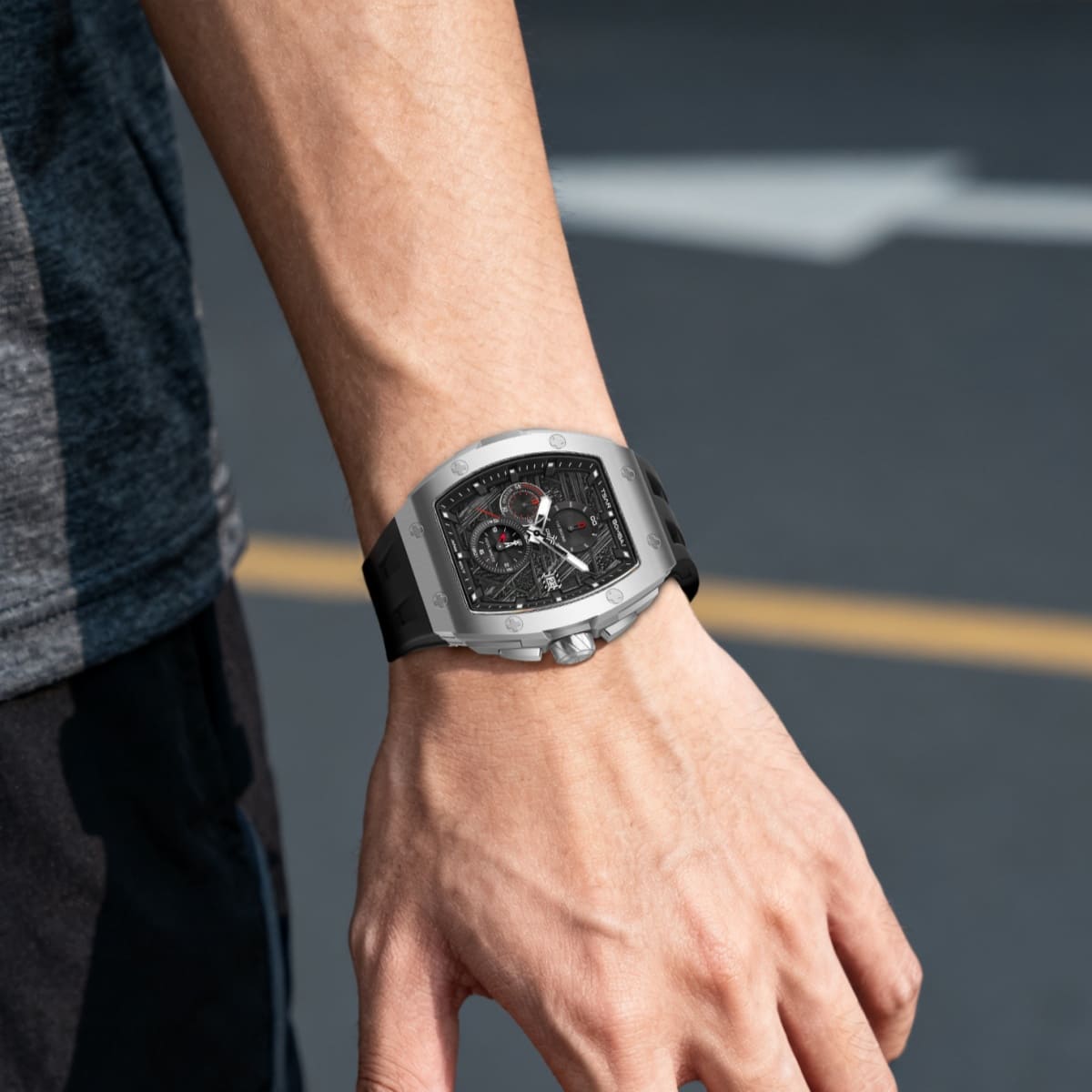 Official TSAR BOMBA Elemental Series Quartz Waterproof Mechanical Watch MK2 - TB8211Q-II - Top G Watches