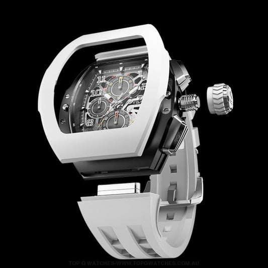 Official TSAR Bomba Interchangeable Seiko VK67 Mechanical Calendar Watch - TB8214 Multi-7 Combo - Top G Watches