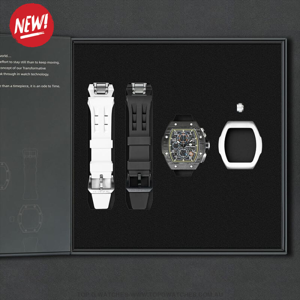 Official TSAR Bomba Interchangeable Seiko VK67 Mechanical Watch - TB8214 Dual Combo - Top G Watches