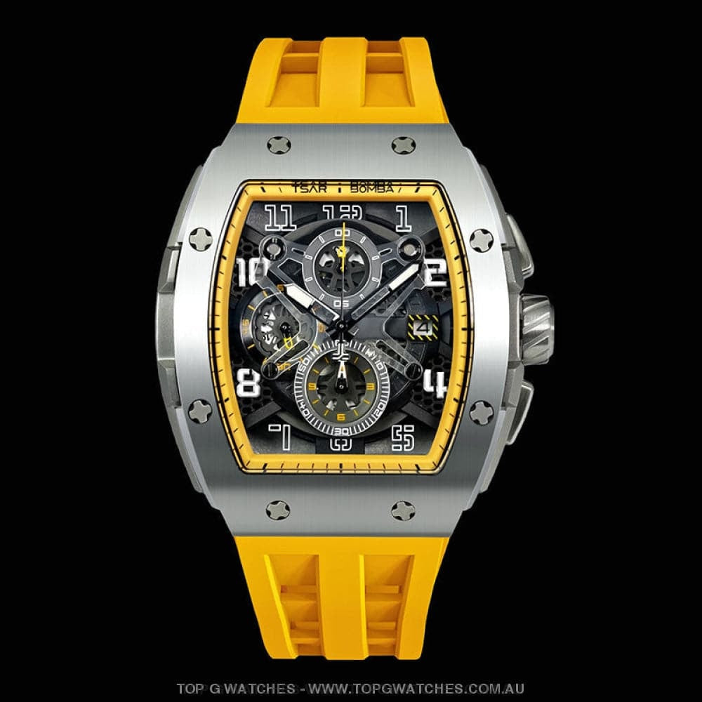 Official TSAR Bomba Quartz Waterproof Mechanical Watch TB8211Q - Top G Watches