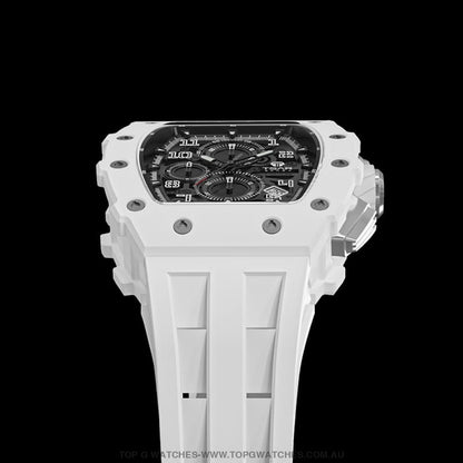 Official TSAR Bomba Stainless-Steel Quartz Eco-Friendly Watch TB8204B Bio-Ceramic - Top G Watches
