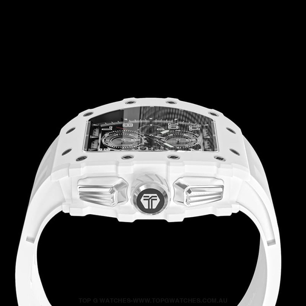 Official TSAR Bomba Stainless-Steel Quartz Eco-Friendly Watch TB8204B Bio-Ceramic - Top G Watches