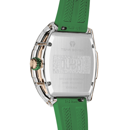 Official Tsar Bomba Swiss Acrylic Elemental Ladies Series Watch - TB8219 Nucleus Femme 02 - Top G Watches
