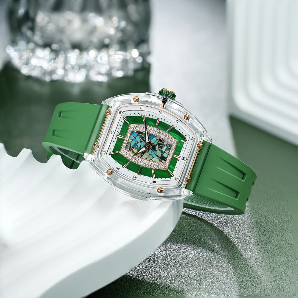 Official Tsar Bomba Swiss Acrylic Elemental Ladies Series Watch - TB8219 Nucleus Femme 02 - Top G Watches