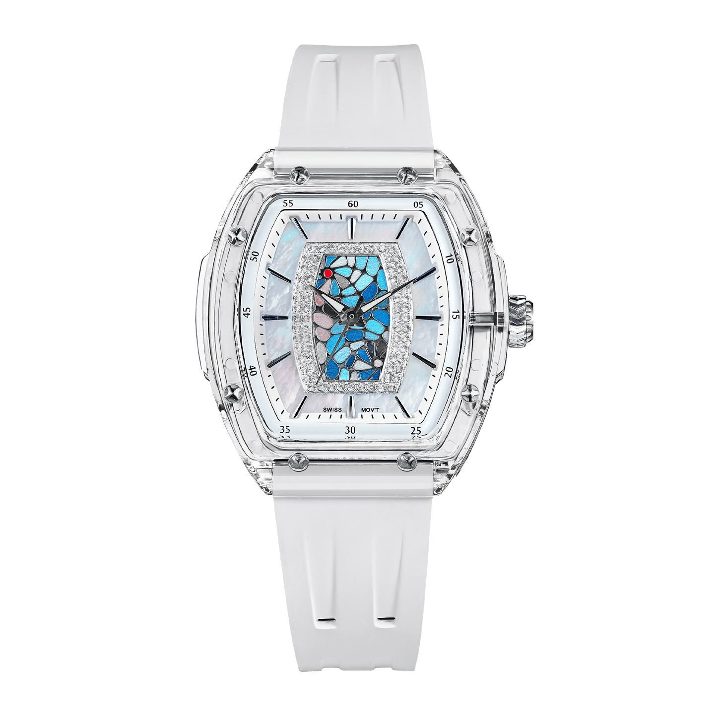 Official Tsar Bomba Swiss Acrylic Elemental Ladies Series Watch - TB8219 Nucleus Femme 02 - Top G Watches