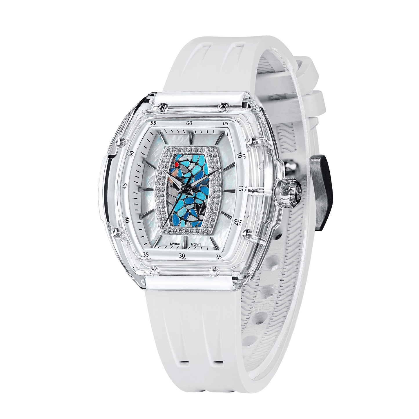 Official Tsar Bomba Swiss Acrylic Elemental Ladies Series Watch - TB8219 Nucleus Femme 02 - Top G Watches