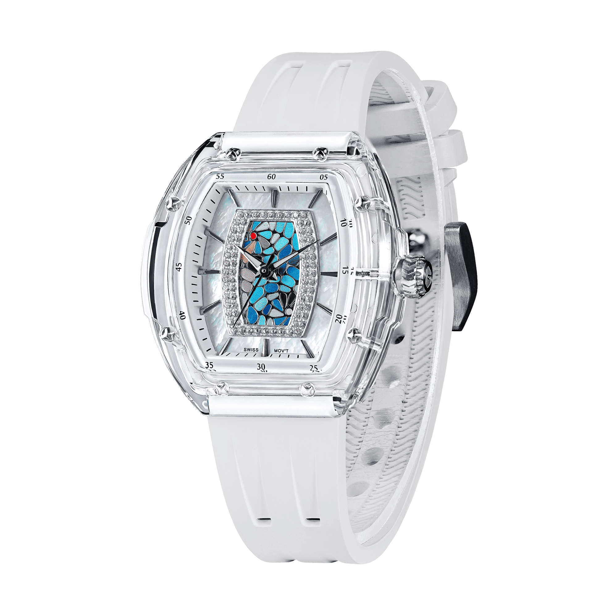 Official Tsar Bomba Swiss Acrylic Elemental Ladies Series Watch - TB8219 Nucleus Femme 02 - Top G Watches