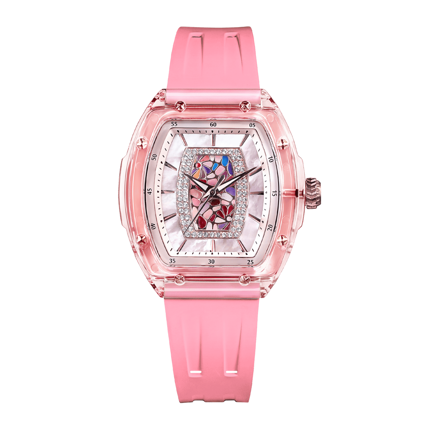 Official Tsar Bomba Swiss Acrylic Elemental Ladies Series Watch - TB8219 Nucleus Femme 02 - Top G Watches
