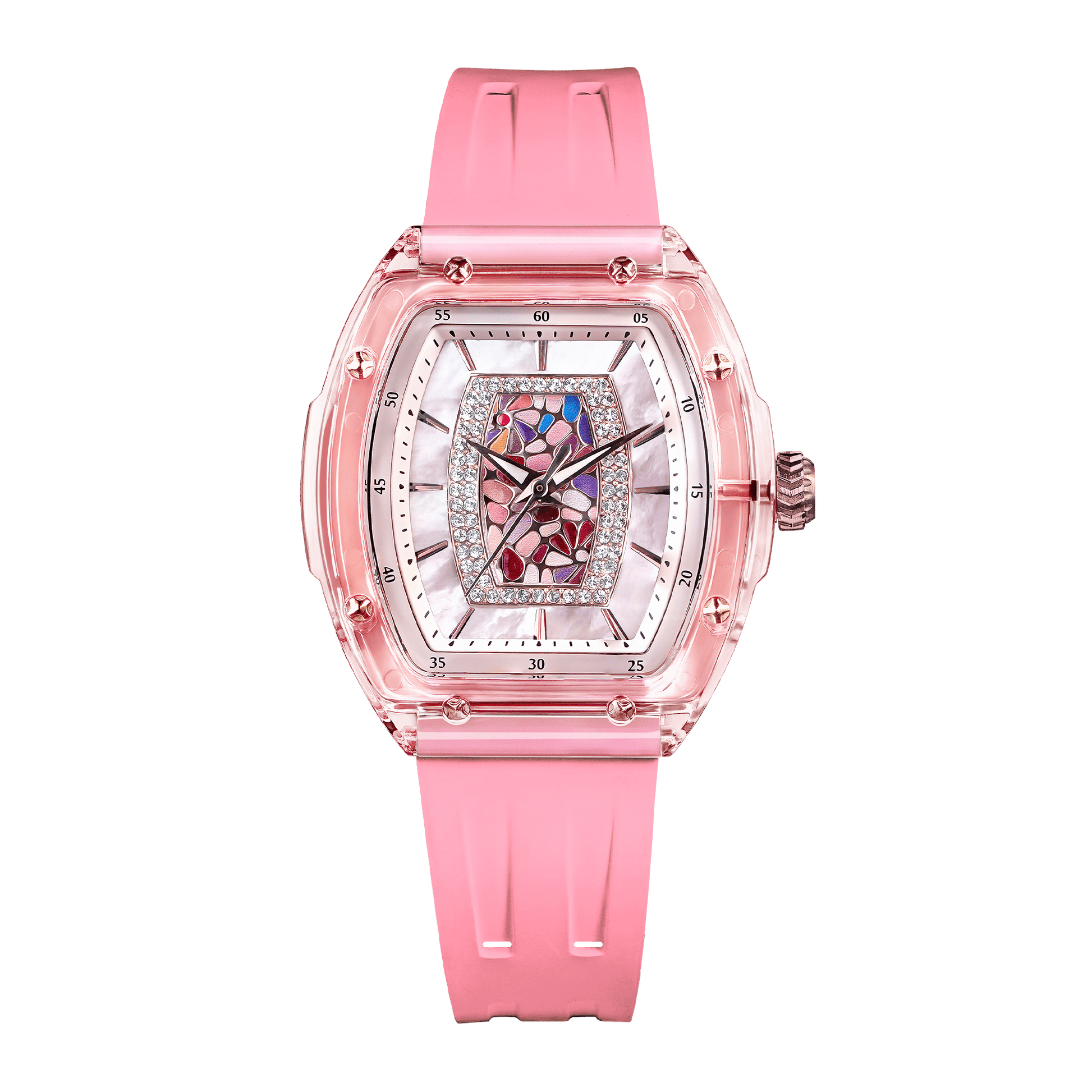 Official Tsar Bomba Swiss Acrylic Elemental Ladies Series Watch - TB8219 Nucleus Femme 02 - Top G Watches
