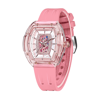 Official Tsar Bomba Swiss Acrylic Elemental Ladies Series Watch - TB8219 Nucleus Femme 02 - Top G Watches