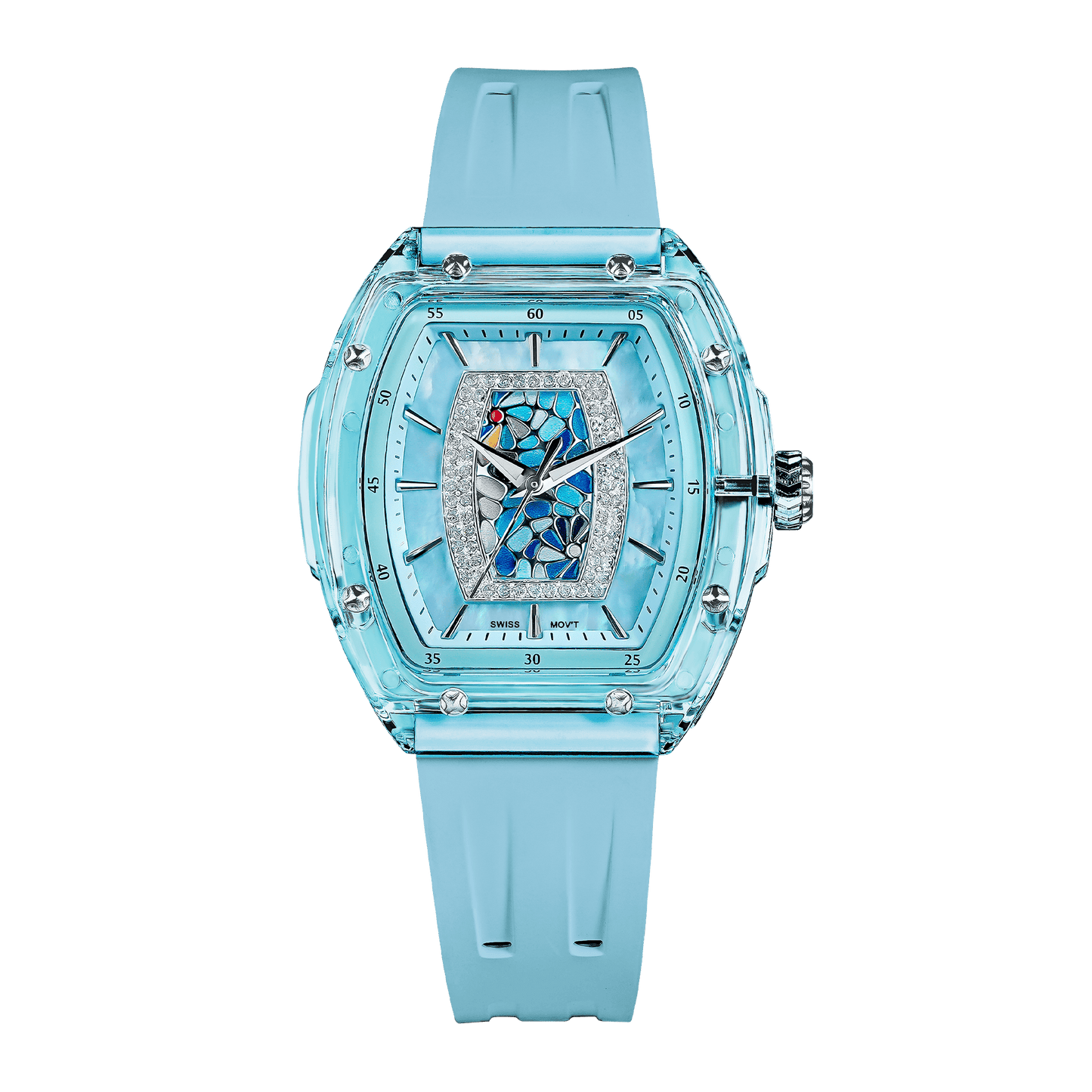 Official Tsar Bomba Swiss Acrylic Elemental Ladies Series Watch - TB8219 Nucleus Femme 02 - Top G Watches