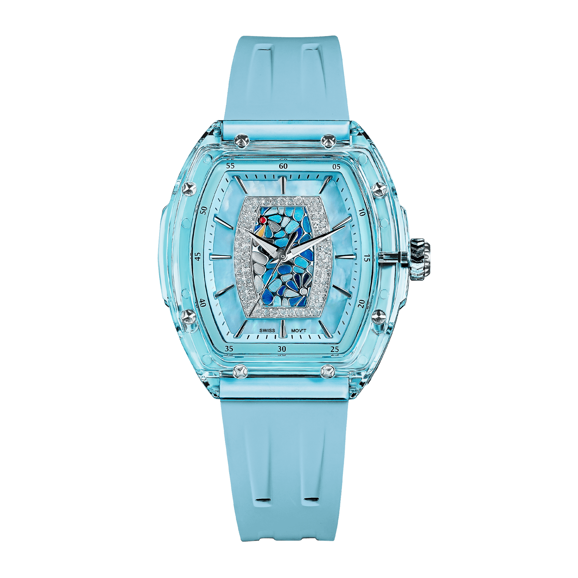 Official Tsar Bomba Swiss Acrylic Elemental Ladies Series Watch - TB8219 Nucleus Femme 02 - Top G Watches