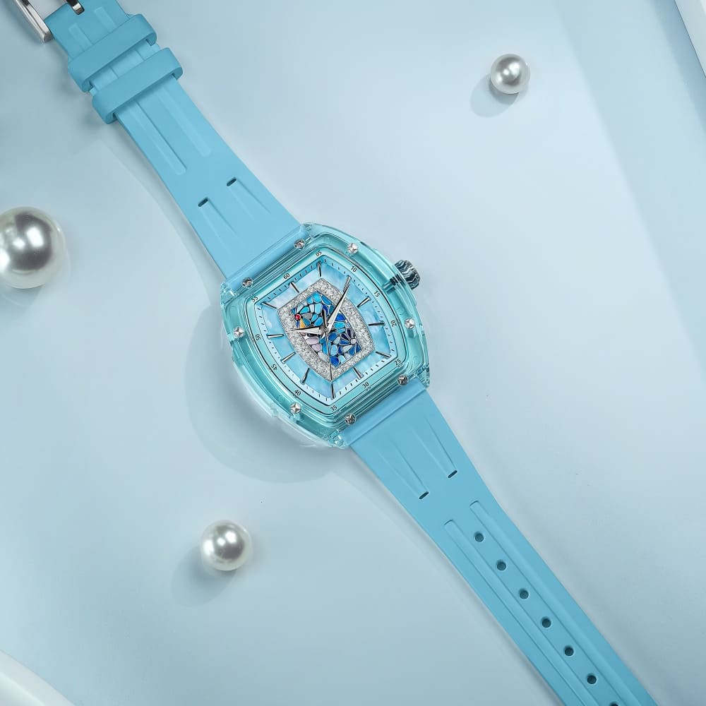 Official Tsar Bomba Swiss Acrylic Elemental Ladies Series Watch - TB8219 Nucleus Femme 02 - Top G Watches