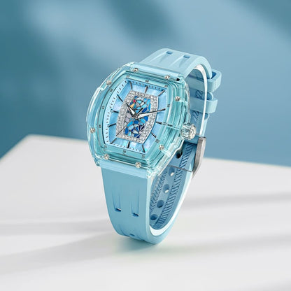 Official Tsar Bomba Swiss Acrylic Elemental Ladies Series Watch - TB8219 Nucleus Femme 02 - Top G Watches