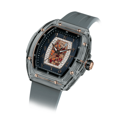 Official Tsar Bomba Swiss Acrylic Elemental Ladies Series Watch - TB8219 Nucleus Femme 02 - Top G Watches