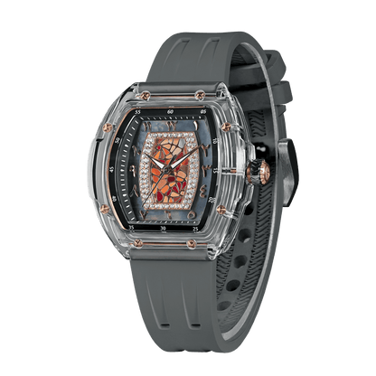 Official Tsar Bomba Swiss Acrylic Elemental Ladies Series Watch - TB8219 Nucleus Femme 02 - Top G Watches